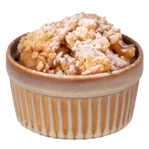Housemade apple crumble