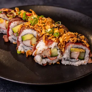 Flamed rundvlees roll