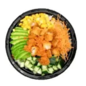 Poké bowl ebi fry