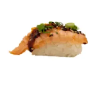 Flamed ebi nigiri