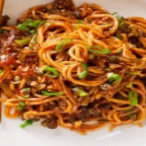 Hakka Noodles + Veg Manchurian