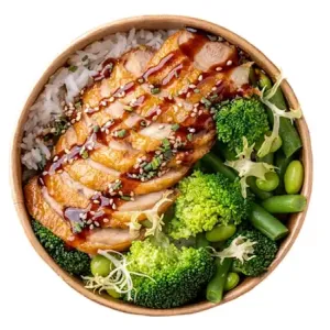 Peking duck met rijst