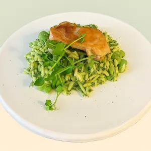 High Protein kippendij met orzo, spinazie & tuinbonen - Extra