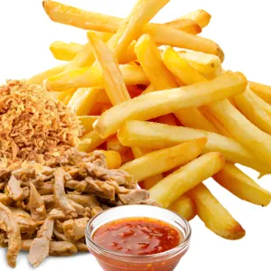 Franse friet hete kip