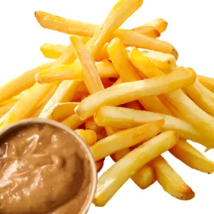 Franse friet pindasaus