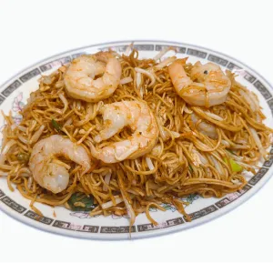 Chinese bami met Garnalen