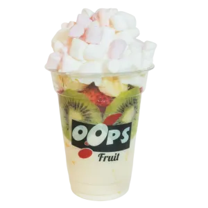 Marshmallow smoothie fruitsalade