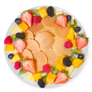 Pannenkoek met luxe fruitsalade