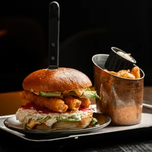 Shrimp burger