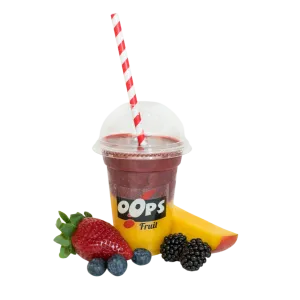 Aardbei, bosbessen, bramen en mango speciaal smoothie