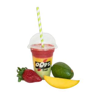 Aardbei, mango en advocaat speciaal smoothie