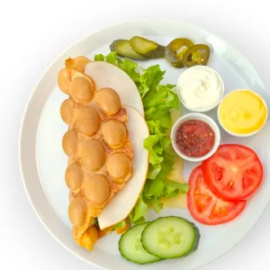 Hartig bubbelwafel kalkoen