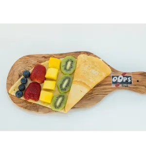 Pannenkoek nutella, aardbei, kiwi, mango en bosbes