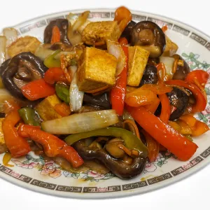 Tofu met Chinese champignons