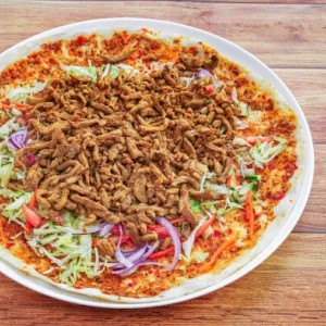 Turkse pizza shoarma