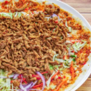 Turkse pizza kaas en shoarma