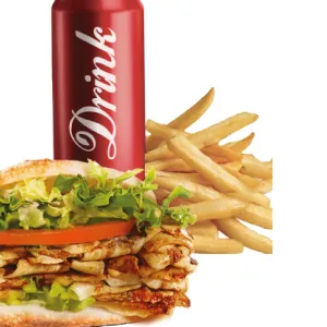 Broodje kipdöner menu