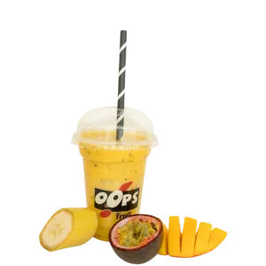 Mango, banaan en passievrucht