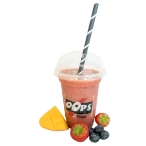 Aardbei, mango en bosbessen