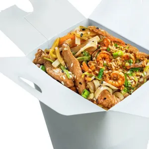 Udon Chicken & Gamba mix  (halal)