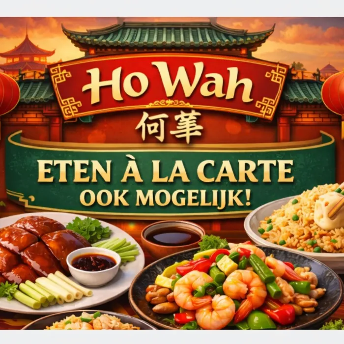 À la carte dineren bij Ho Wah