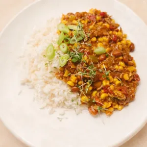 Chili con carne met rijst extra