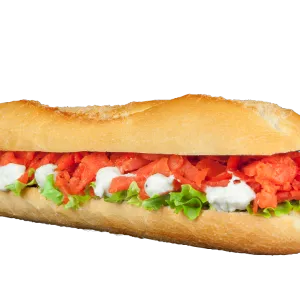 Stokbrood zalm-bieslook-roomkaas