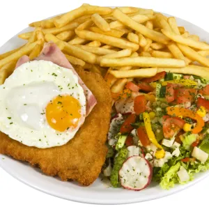 Holsteinerschnitzel menu