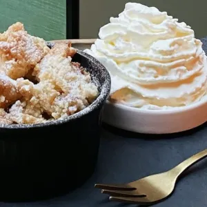 Housemade apple crumble