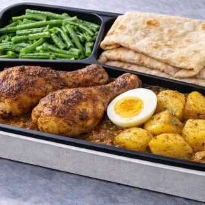 Roti met kippenbout (of kipfilet)