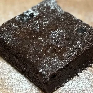 Triple chocolate brownie