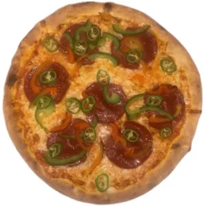 Pizza peperoni picante