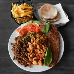 Mix grill shoarma, kipfilet en adana