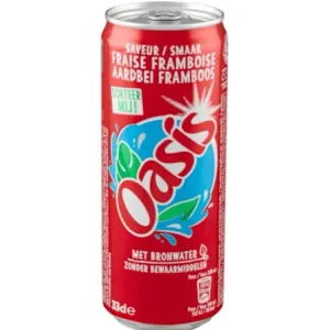 Oasis aardbei framboos 330ml