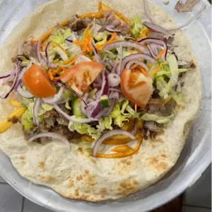 Durum kebab met friet