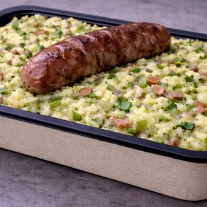 Andijviestamppot met runderbraadworst