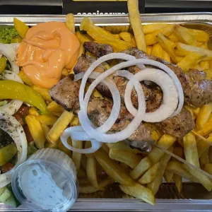 Souvlaki schotel