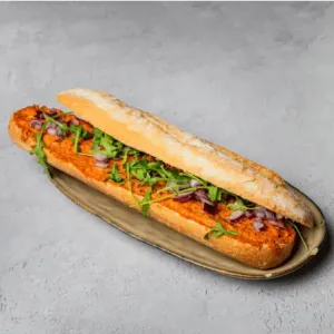 Broodje filet americain, met ui