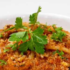 Spaghetti alla Siciliana (ca muddica atturrata)