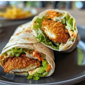 Chicken tender wrap 100% Halal