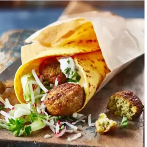 Falafel wrap 100% Halal