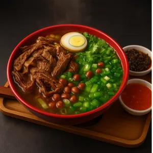 Pork Intestine Rice Noodle Soup / 猪肠米粉汤