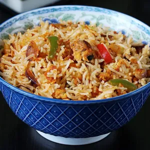 Fried rice vegetables egg / 蔬菜鸡蛋炒饭