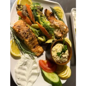 Zalmfilet met citroen & kruiden