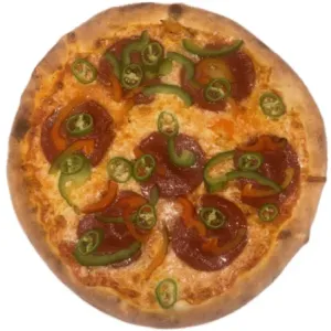 Pizza peperoni picante
