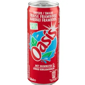 Oasis aardbei framboos 330ml