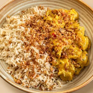 Zomerse kip - vadouvan met mango