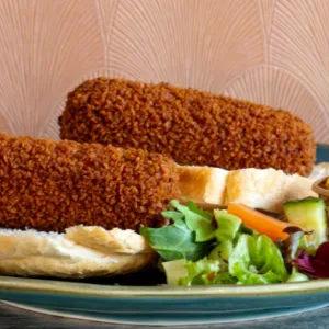 Bourgondische kroketten twee stuks met brood