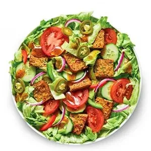 Spicy Vegan Patty Salade