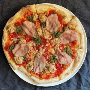 Pizza van kalf groot